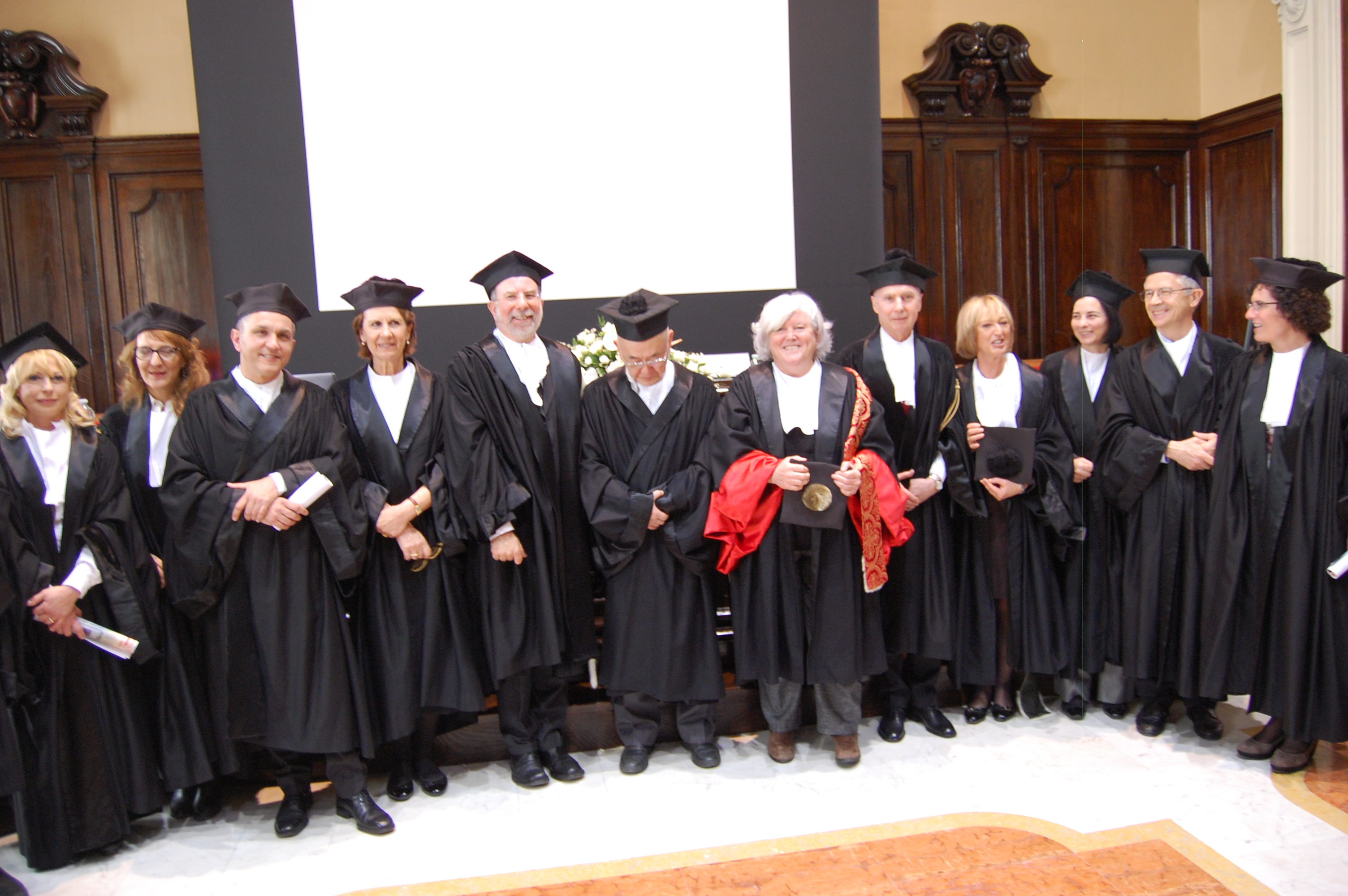 Lauree honoris causa: foto di gruppo finale