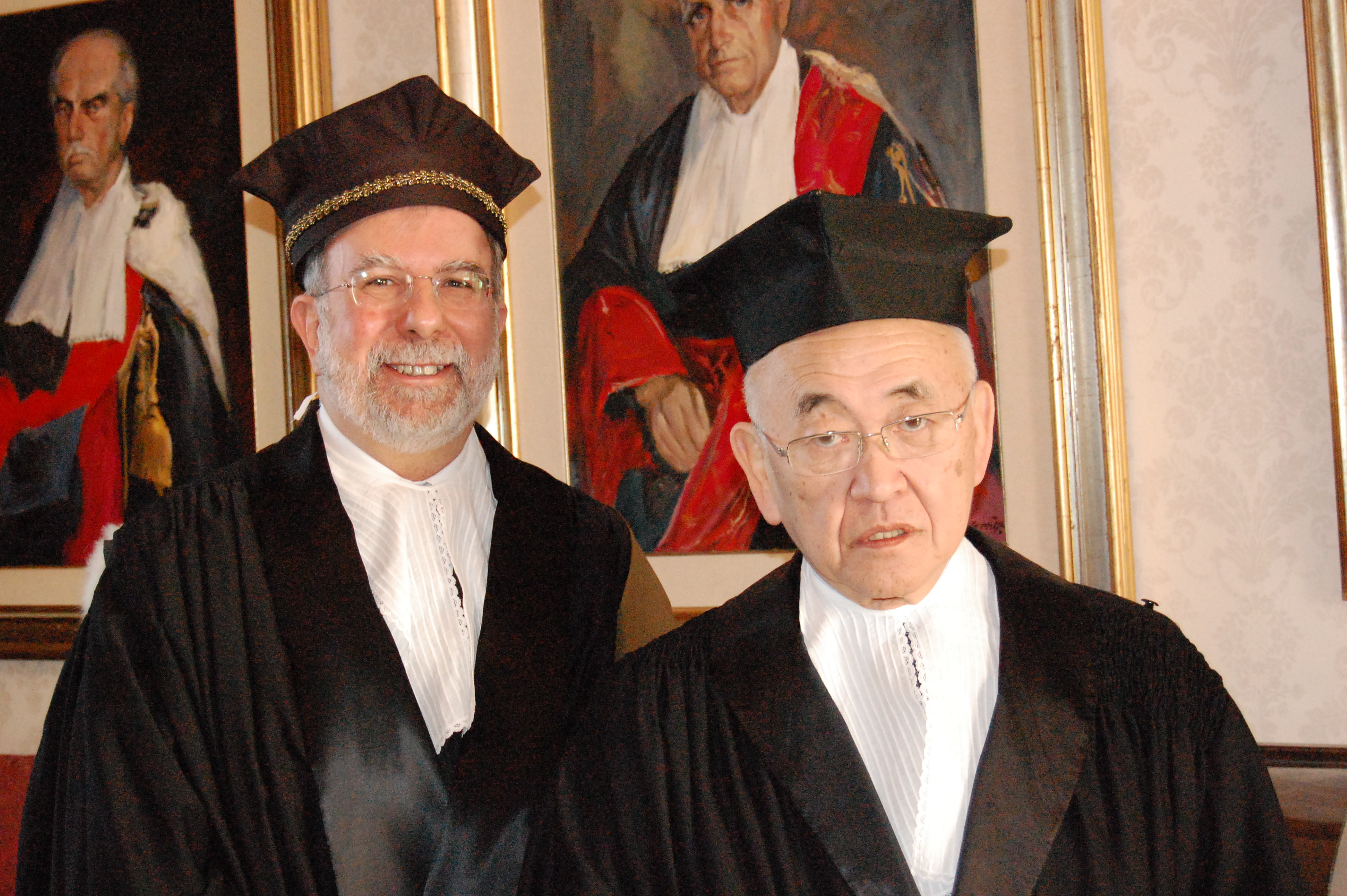 Enzo Tramontano con il prof. Cheng