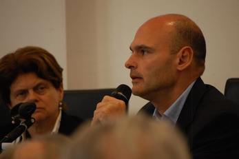 Roberto Cherchi, qui con la prof.ssa Novelli