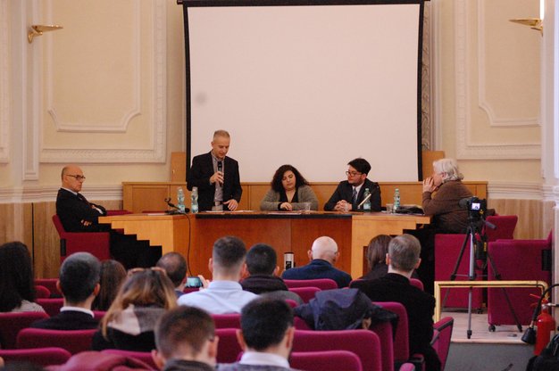 Un momento del dibattito sull'Unione europea