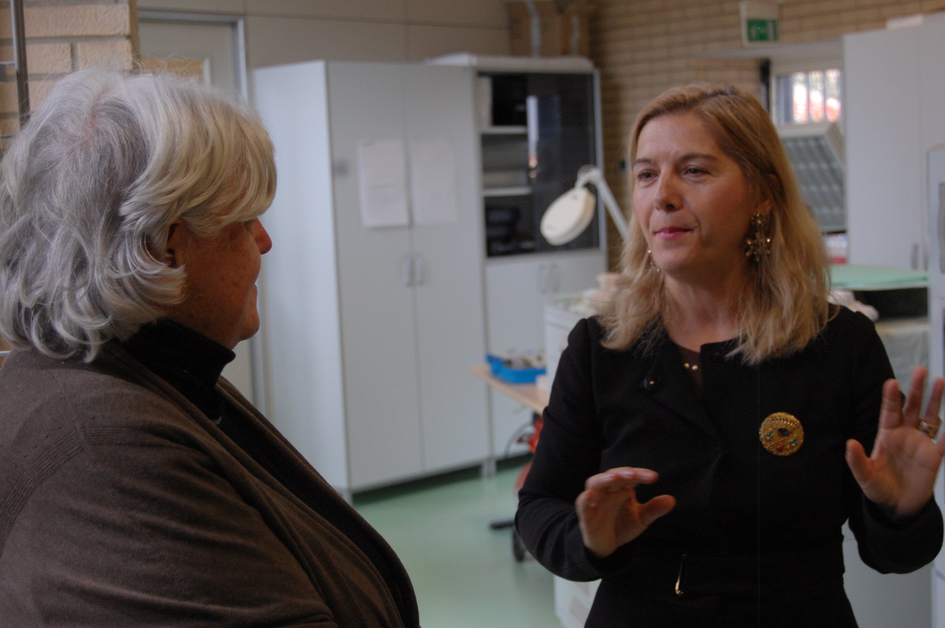 Il Rettore in visita al Laboratorio Didattica e Diagnostica per i Beni culturali