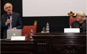La lectio magistralis del prof. Kandel: Aula magna del Rettorato, 27 marzo 2017 (foto di Francesco Cogotti)