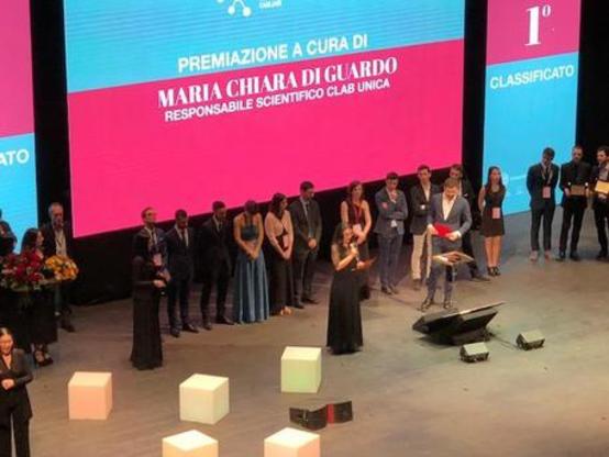 Una fase della finalissima del CLab di UniCa, tenutasi domenica scorsa al Teatro dell'Ente Lirico
