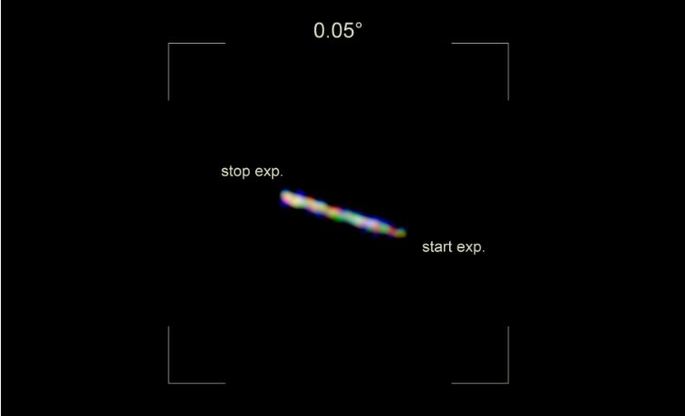 Detriti spaziali tracciati nell'ambito del progetto